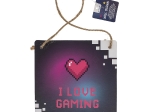ΠΙΝΑΚΙΔΑ ΚΡΕΜΑΣΤΗ ΔΙΑΚΟΣΜΗΤΙΚΗ GAMING ΧΑΡΤΟΝΙ 18X18CM ΣΕ 4 ΣΧΕΔΙΑ