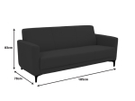 ΚΑΝΑΠΕΣ ΤΡΙΘΕΣΙΟΣ SIDICA PAKOWORLD PU ΣΕ ΜΠΕΖ ΑΠΟΧΡΩΣΗ 185X82X81ΕΚ