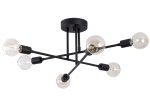 ΦΩΤΙΣΤΙΚΟ ΟΡΟΦΗΣ ΕΞΑΦΩΤΟ PWL-0102 PAKOWORLD Ε27 ΜΑΥΡΟ Φ64X30ΕΚ