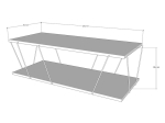 ΤΡΑΠΕΖΙ ΣΑΛΟΝΙΟΥ TARS PAKOWORLD ΜΑΥΡΟ ΑΝΘΡΑΚΙ 120X50X30ΕΚ