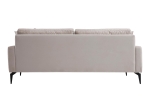 ΚΑΝΑΠΕΣ 2ΘΕΣΙΟΣ FORTUNE PAKOWORLD ΒΕΛΟΥΔΟ ΜΠΕΖ-ΜΑΥΡΟ 175X90X88ΕΚ