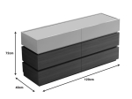 ΣΥΡΤΑΡΙΕΡΑ SONLEN PAKOWORLD MDF ΣΕ ΚΑΡΥΔΙ-ΜΠΕΖ ΑΠΟΧΡΩΣΗ 120X40X72ΕΚ