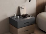 ΚΟΜΟΔΙΝΟ SONLEN PAKOWORLD MDF ΣΕ SONOMA-ΑΝΘΡΑΚΙ ΑΠΟΧΡΩΣΗ 60X40X44.5ΕΚ