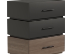 ΚΟΜΟΔΙΝΟ SONLEN PAKOWORLD MDF ΣΕ SONOMA-ΑΝΘΡΑΚΙ ΑΠΟΧΡΩΣΗ 60X40X66ΕΚ