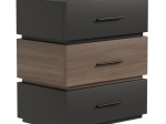 ΚΟΜΟΔΙΝΟ SONLEN PAKOWORLD MDF ΣΕ SONOMA-ΑΝΘΡΑΚΙ ΑΠΟΧΡΩΣΗ 60X40X66ΕΚ