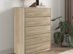 ΣΥΡΤΑΡΙΕΡΑ KUANGER PAKOWORLD MDF ΣΕ ΦΥΣΙΚΗ ΑΠΟΧΡΩΣΗ 80X40X109ΕΚ