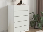 ΣΥΡΤΑΡΙΕΡΑ KUANGER PAKOWORLD MDF ΣΕ ΛΕΥΚΗ ΑΠΟΧΡΩΣΗ 80X40X109ΕΚ