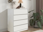 ΣΥΡΤΑΡΙΕΡΑ KUANGER PAKOWORLD MDF ΣΕ ΛΕΥΚΗ ΑΠΟΧΡΩΣΗ 80X40X80ΕΚ