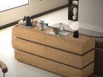 ΣΥΡΤΑΡΙΕΡΑ SONLEN PAKOWORLD MDF ΣΕ OAK ΑΠΟΧΡΩΣΗ 120X40X72ΕΚ