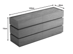 ΣΥΡΤΑΡΙΕΡΑ SONLEN PAKOWORLD MDF ΣΕ OAK ΑΠΟΧΡΩΣΗ 120X40X72ΕΚ