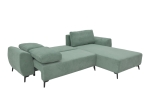 KΑΝΑΠΕΣ ΚΡΕΒΑΤΙ ΤΡΙΘΕΣΙΟΣ ΑΝΑΣΤΡΕΨΙΜΟΣ SETTEE PAKOWORLD ΥΦΑΣΜΑ ΜΕ ΑΠΟΘΗΚΕΥΤΙΚΟ ΧΩΡΟ ΣΕ ΜΕΝΤΑ ΑΠΟΧΡΩΣΗ 286X204X93ΕΚ