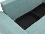 KΑΝΑΠΕΣ ΚΡΕΒΑΤΙ ΤΡΙΘΕΣΙΟΣ ΑΝΑΣΤΡΕΨΙΜΟΣ SETTEE PAKOWORLD ΥΦΑΣΜΑ ΜΕ ΑΠΟΘΗΚΕΥΤΙΚΟ ΧΩΡΟ ΣΕ ΜΕΝΤΑ ΑΠΟΧΡΩΣΗ 286X204X93ΕΚ