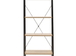 ΒΙΒΛΙΟΘΗΚΗ RAMON PAKOWORLD ΦΥΣΙΚΟ-ΜΑΥΡΟ 60X23X145,5ΕΚ