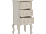 ΚΟΜΟΔΙΝΟ PAZLEN INART MDF ΣΕ ΛΕΥΚΗ ΑΝΤΙΚΕ ΑΠΟΧΡΩΣΗ 40X34.5X82ΕΚ
