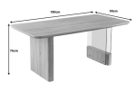 TΡΑΠΕΖΙ FAGHAN PAKOWORLD ΚΑΦΕ MDF 180X90X76ΕΚ
