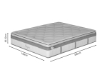 ΣΤΡΩΜΑ UTOPIA PAKOWORLD POCKET SPRING ΜΟΝΗΣ ΟΨΗΣ ΜΕ ΑΝΩΣΤΡΩΜΑ 30-32CM 140X200ΕΚ