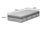 ΣΤΡΩΜΑ UTOPIA PAKOWORLD POCKET SPRING ΜΕ ΑΝΩΣΤΡΩΜΑ 30-32CM 100X200ΕΚ