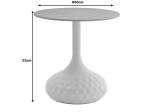 ΒΟΗΘΗΤΙΚΟ ΤΡΑΠΕΖΙ FABRON INART ΜΑΥΡΟ SINTERED STONE Φ50X52ΕΚ