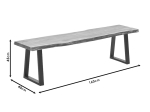 ΠΑΓΚΑΚΙ MILES PAKOWORLD ΜΑΣΙΦ ΞΥΛΟ 4ΕΚ ΚΑΡΥΔΙ-ΜΑΥΡΟ 160X40X45ΕΚ