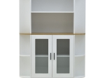 ΒΙΤΡΙΝΑ XARVEY INART ΛΕΥΚΟ-ΦΥΣΙΚΟ ΞΥΛΟ 110X38X160ΕΚ