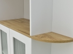 ΒΙΤΡΙΝΑ XARVEY INART ΛΕΥΚΟ-ΦΥΣΙΚΟ ΞΥΛΟ 110X38X160ΕΚ