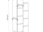 ΝΤΟΥΛΑΠΙ-ΣΤΗΛΗ ROMANE PAKOWORLD ΦΥΣΙΚΟ 62.2X37.4X155.4ΕΚ