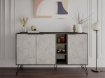 ΜΠΟΥΦΕΣ CLARA PAKOWORLD LIGHT ΚΑΡΥΔΙ-ΓΚΡΙ ΜΑΡΜΑΡΟΥ 142X35.5X83ΕΚ