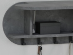 ΚΡΕΜΑΣΤΡΑ ΤΟΙΧΟΥ KROMA PAKOWORLD ΓΚΡΙ ΜΕΛΑΜΙΝΗΣ 84X15.5X28.5ΕΚ