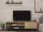 ΣΥΝΘΕΤΟ ΣΑΛΟΝΙΟΥ SALOON PAKOWORLD ΣΕ ΑΝΘΡΑΚΙ-OAK ΑΠΟΧΡΩΣΗ 160X35.5X44ΕΚ