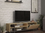 ΣΥΝΘΕΤΟ ΣΑΛΟΝΙΟΥ SALOON PAKOWORLD ΣΕ ΑΝΘΡΑΚΙ-OAK ΑΠΟΧΡΩΣΗ 160X35.5X44ΕΚ