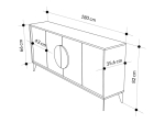 ΜΠΟΥΦΕΣ GORA PAKOWORLD ΣΕ ΛΕΥΚΗ ΜΕ ΜΟΚΑ ΑΠΟΧΡΩΣΗ  180X35.6X82ΕΚ