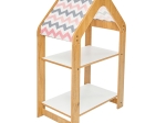 ΡΑΦΙΕΡΑ MONTESSORI ZOILEN PAKOWORLD ΦΥΣΙΚΟ-ΛΕΥΚΟ-ΡΟΖ MDF 50X30X80ΕΚ
