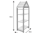 ΡΑΦΙΕΡΑ MONTESSORI ZOILEN II PAKOWORLD ΛΕΥΚΟ-ΡΟΖ MDF 50X30X120ΕΚ