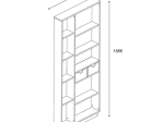 ΒΙΒΛΙΟΘΗΚΗ ΜΕ ΣΥΡΤΑΡΙΑ DAKIN PAKOWORLD ΣΕ OAK ΑΠΟΧΡΩΣΗ 80X25X190ΕΚ