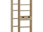 ΒΙΒΛΙΟΘΗΚΗ ΜΕ ΣΥΡΤΑΡΙΑ DAKIN PAKOWORLD ΣΕ OAK ΑΠΟΧΡΩΣΗ 80X25X190ΕΚ