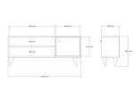 ΕΠΙΠΛΟ ΤΗΛΕΟΡΑΣΗΣ WISON PAKOWORLD ΣΕ SONOMA ΑΠΟΧΡΩΣΗ 120X29X50ΕΚ