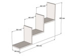 ΡΑΦΙΕΡΑ ΤΟΙΧΟΥ MAUER PAKOWORLD ΣΕ ΑΝΘΡΑΚΙ ΑΠΟΧΡΩΣΗ 90X19,6X60ΕΚ