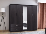 ΝΤΟΥΛΑΠΑ ΡΟΥΧΩΝ ΠΕΝΤΑΦΥΛΛΗ OLYMPUS PAKOWORLD ΧΡΩΜΑ WENGE 198X57X183ΕΚ