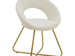 ΚΑΡΕΚΛΑ VALENTINA PAKOWORLD ΛΕΥΚΟ ΜΠΟΥΚΛΕ-ΧΡΥΣΟ ΠΟΔΙ 65X60X82ΕΚ
