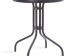 ΤΡΑΠΕΖΙ WATSON PAKOWORLD ΜΕΤΑΛΛΟ ΜΑΥΡΟ-ΓΥΑΛΙ Φ60X70ΕΚ