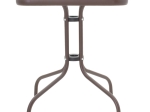 ΤΡΑΠΕΖΙ WATSON PAKOWORLD ΜΕΤΑΛΛΟ ΚΑΦΕ-ΓΥΑΛΙ 60X60X70ΕΚ