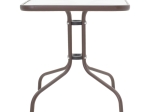 TΡΑΠΕΖΑΡΙΑ OBBI-WATSON PAKOWORLD ΣΕΤ 5ΤΕΜ ΚΑΦΕ ΜΕΤΑΛΛΟ-PE RATTAN 80X80X70ΕΚ