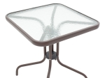 TΡΑΠΕΖΑΡΙΑ OBBI-WATSON PAKOWORLD ΣΕΤ 3ΤΕΜ ΚΑΦΕ ΜΕΤΑΛΛΟ-PE RATTAN 60X60X70ΕΚ
