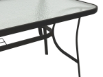 ΤΡΑΠΕΖΙ ENSURE PAKOWORLD ΜΕΤΑΛΛΟ ΜΑΥΡΟ-ΓΥΑΛΙ 140X80X70ΕΚ