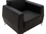 ΠΟΛΥΘΡΟΝΑ DERMIS PAKOWORLD INOX-ΤΕΧΝΟΔΕΡΜΑ ΜΑΥΡΟ 88X75X75ΕΚ