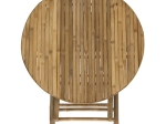 ΤΡΑΠΕΖΙ OBBIE PAKOWORLD ΠΤΥΣΣΟΜΕΝΟ BAMBOO ΦΥΣΙΚΟ Φ90X77ΕΚ