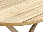 ΤΡΑΠΕΖΙ OBBIE PAKOWORLD ΠΤΥΣΣΟΜΕΝΟ BAMBOO ΦΥΣΙΚΟ Φ90X77ΕΚ