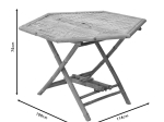 ΤΡΑΠΕΖΙ NANDO PAKOWORLD ΠΤΥΣΣΟΜΕΝΟ BAMBOO ΦΥΣΙΚΟ 114X100X75ΕΚ