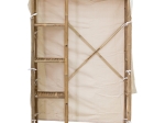 ΥΦΑΣΜΑΤΙΝΗ ΝΤΟΥΛΑΠΑ JAEL PAKOWORLD BAMBOO ΦΥΣΙΚΟ-ΕΚΡΟΥ 110X40X170ΕΚ