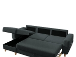 ΚΑΝΑΠΕΣ ΓΩΝΙΑΚΟΣ ARTELIBRE ΑΝΑΣΤΡΕΨΙΜΗ ΓΩΝΙΑ JESSIE 235X160X85CM ΣΚΟΥΡΟ ΓΚΡΙ